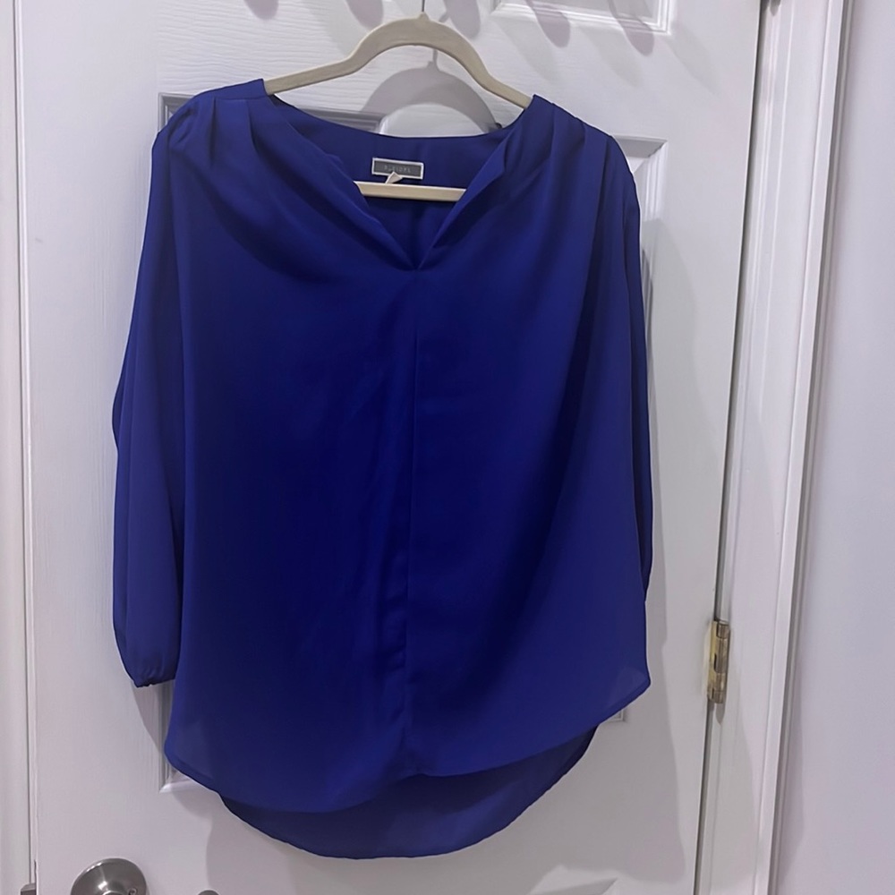 Dark Blue, Formal Women's Blouse